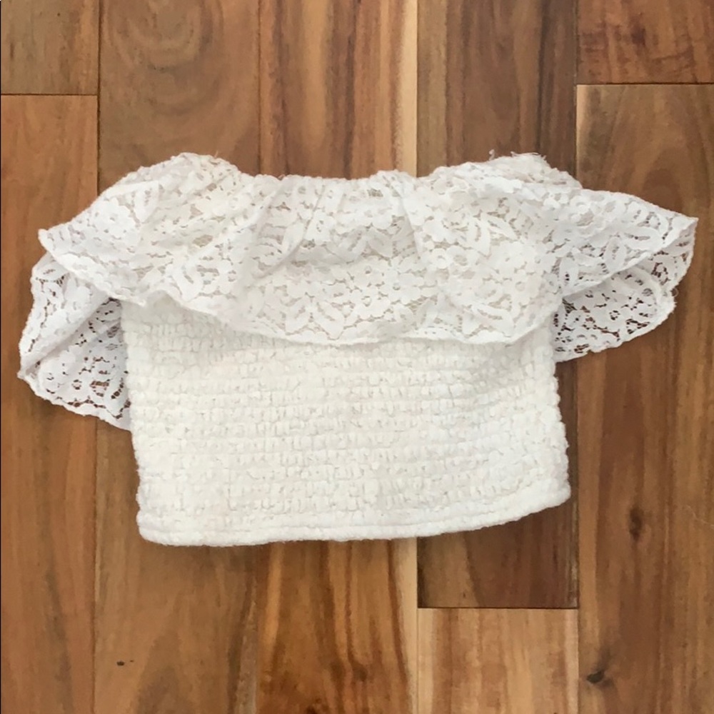 White crop top